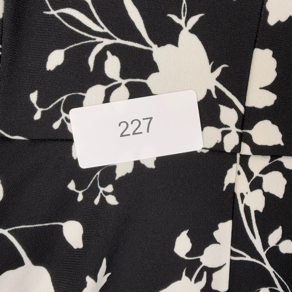 Talbots black and white sleeveless tank dress spandex blend preowned size small - Picture 9 of 9